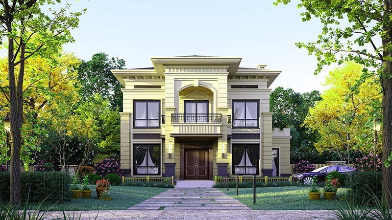 盐城中式合院住宅，开放庭院与邻里乡亲更亲近